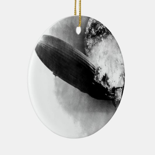 Zeppelin Burning Keramisch Ornament (Rechts)
