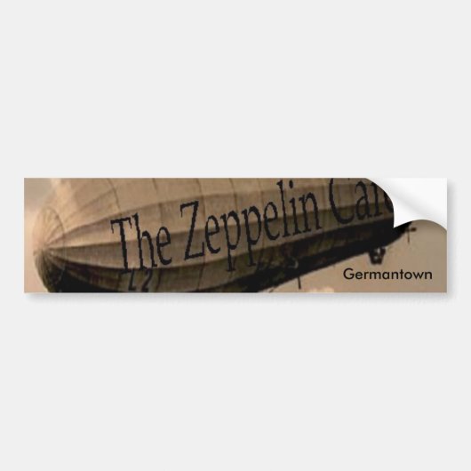 Zeppelin Cafe Bumpersticker (Voorkant)
