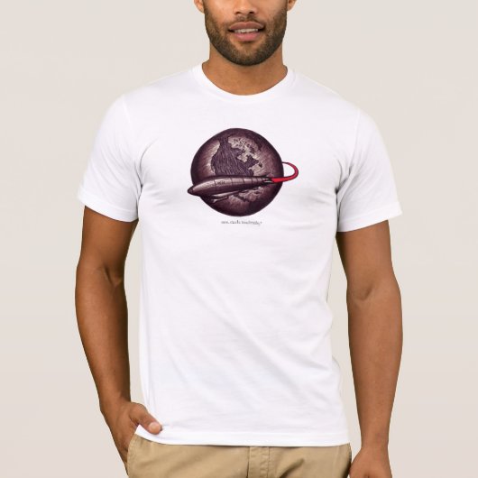 zeppelin-design voor grafische kunst t-shirt (Voorkant)
