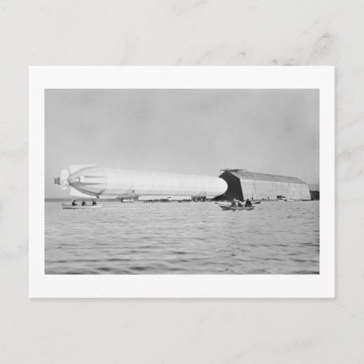 Zeppelin Garage, 1908 Briefkaart (Voorkant)