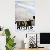 Zeppelin in Deutsch Bohmen Schauflug Poster (Thuiskantoor)