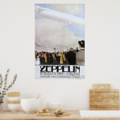 Zeppelin in Deutsch Bohmen Schauflug Poster (Keuken)