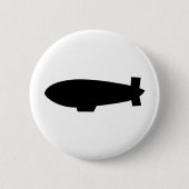 zeppelin-luchtschippictogram ronde button 5,7 cm (Voorkant)