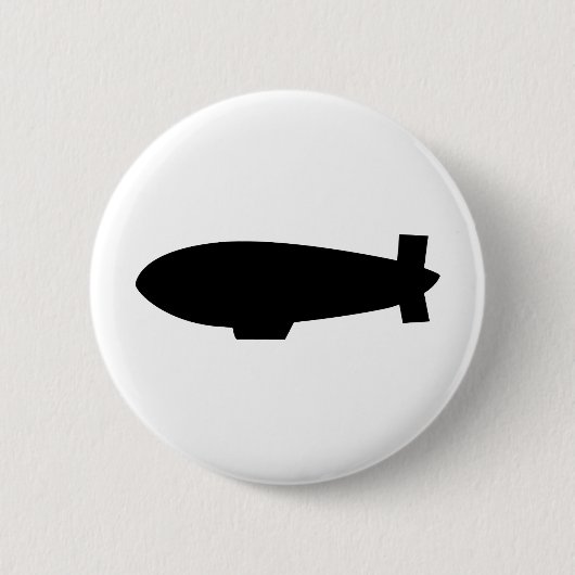 zeppelin-luchtschippictogram ronde button 5,7 cm (Voorkant)