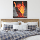 Zeppelin Luchtship Hindenburg Ramp Kleurrijk  Canvas Afdruk (Insitu (Slaapkamer))