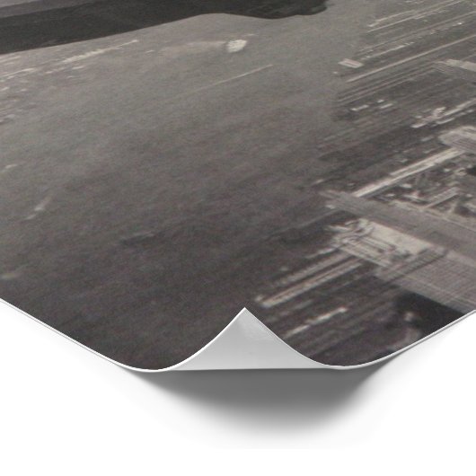 zeppelin over Manhattan Poster (Hoek)