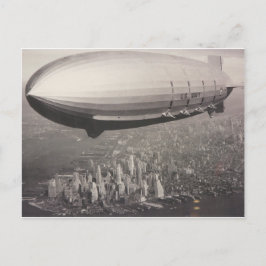 Zeppelin over New York City Briefkaart