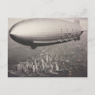 Zeppelin over New York City Briefkaart