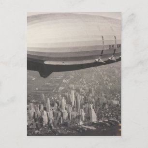 Zeppelin over New York City Briefkaart