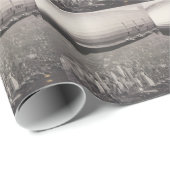 Zeppelin over New York City Cadeaupapier (Rol Hoek)