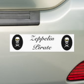 Zeppelin Pirate Bumpersticker (Op auto)