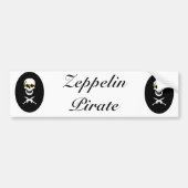 Zeppelin Pirate Bumpersticker (Voorkant)