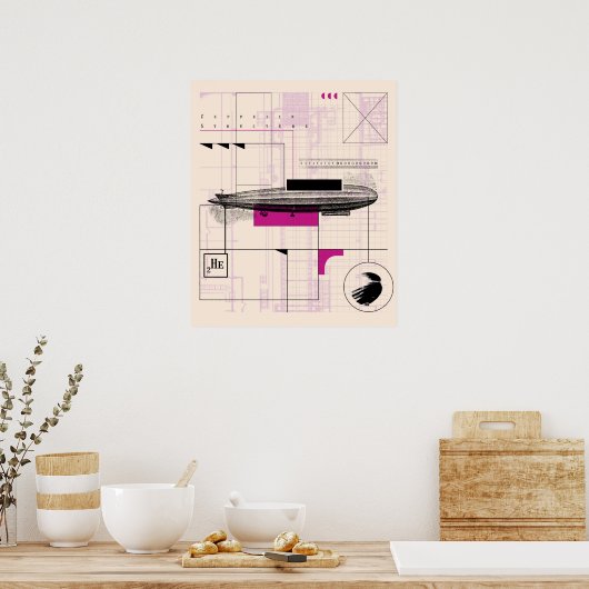 Zeppelin Poster (Keuken)