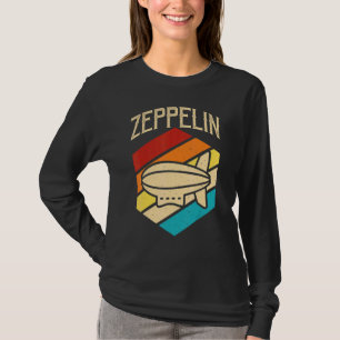 Zeppelin Retro Vintage Zonsondergang 70s 80s Gedis T-shirt
