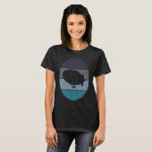 Zeppelin Retro Vintage Zonsondergang Dirigible Luc T-shirt (Voorkant volledig)