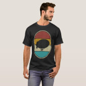 Zeppelin Retro Vintage Zonsondergang Dirigible Luc T-shirt (Voorkant volledig)