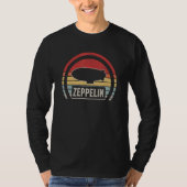 Zeppelin Retro Zeppelin Dirible Airship T-shirt (Voorkant)