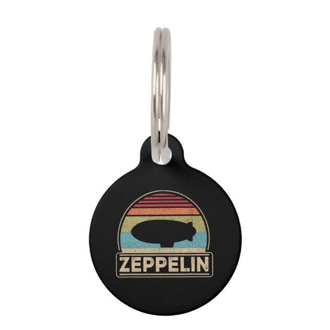 Zeppelin  Retro Zeppelin Shirt Huisdierpenning (Voorkant)