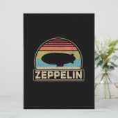 Zeppelin Retro Zeppelin Shirt Kaart (Staand voorkant)