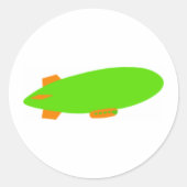 Zeppelin Ronde Sticker (Voorkant)