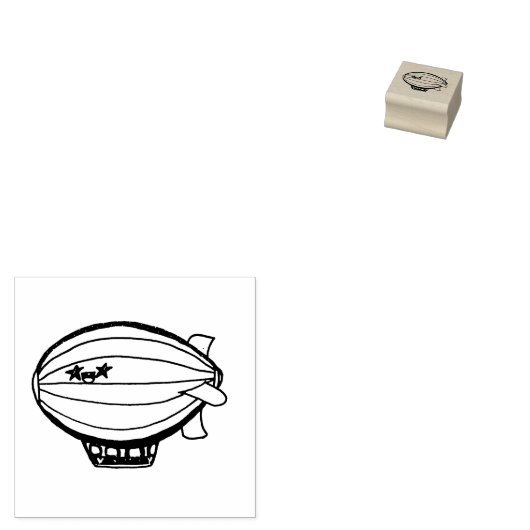 Zeppelin Rubberstempel (Gestempeld)