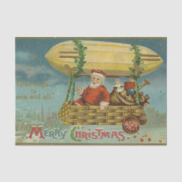 Zeppelin Santa  Victoriaans Funny Christmas Tissuepapier
