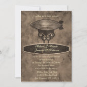 Zeppelin Steampunk Weddenschap Kaart (Voorkant)