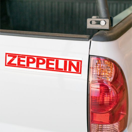 Zeppelin Stempel Bumpersticker (Op Truck)