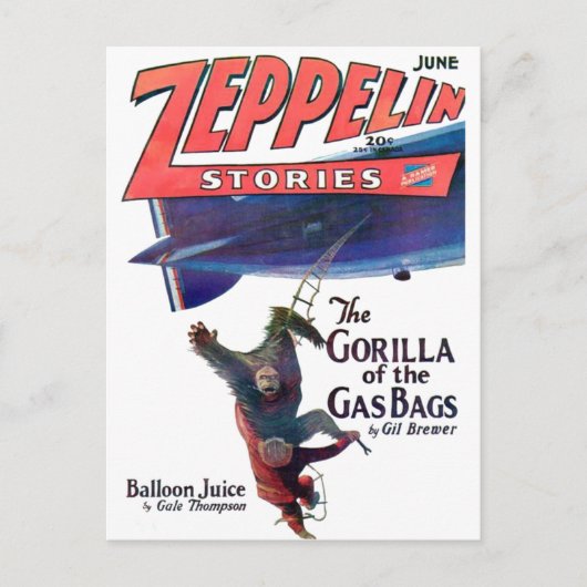 Zeppelin Stories Briefkaart (Voorkant)