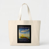 Zeppelin Trips ~ Over Zee en Land Grote Tote Bag (Voorkant)