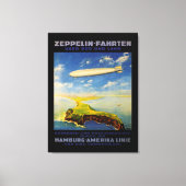 Zeppelin Trips ~ Over Zee en Land - L Canvas Afdruk (Voorkant)