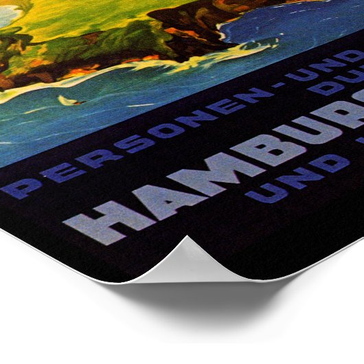 Zeppelin Trips ~ Over Zee en Land Poster (Hoek)