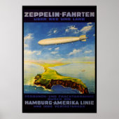 Zeppelin Trips ~ Over Zee en Land Poster (Voorkant)