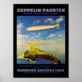 Zeppelin Trips ~ Over Zee en Land Poster (Voorkant)