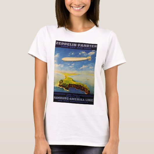 Zeppelin Trips ~ Over Zee en Land T-shirt (Voorkant)