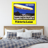 Zeppelin Viktoria Luise Canvas Afdruk (Insitu (Slaapkamer))