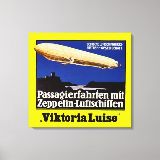 Zeppelin Viktoria Luise Canvas Afdruk (Voorkant)