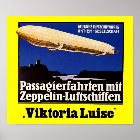Zeppelin Viktoria Luise Poster (Voorkant)