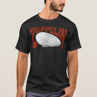 Zeppelin Vintage Lijn Kunst Klassieke Rock retro r T-shirt