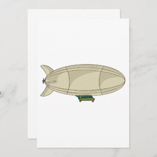 Zeppelin-vliegtransport Kaart (Voorkant / Achterkant)