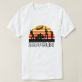Zeppelin  zonsondergang t-shirt (Design voorkant)
