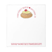 ZEPPOLE Italiaanse Fried Dough Pastry Chef Bakery Notitieblok (Voorkant)