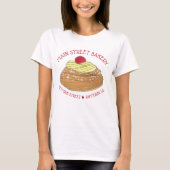 ZEPPOLE Italiaanse Fried Dough Pastry Chef Bakery T-shirt (Voorkant)