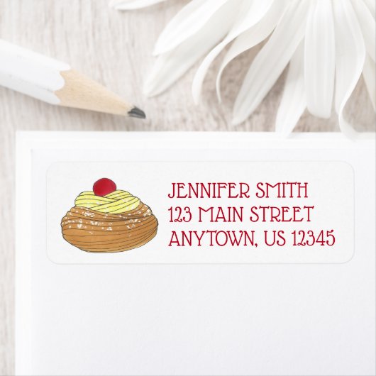 ZEPPOLE Italy Fried Dough Pastry Bakery Adres Etiket (Insitu)