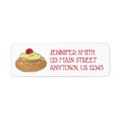 ZEPPOLE Italy Fried Dough Pastry Bakery Adres Etiket (Voorkant)