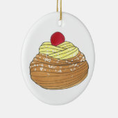 ZEPPOLE Italy Fried Dough Pastry Bakery Foodie Keramisch Ornament (Rechts)