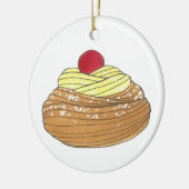 ZEPPOLE Italy Fried Dough Pastry Bakery Foodie Keramisch Ornament (Links)