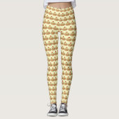 ZEPPOLE Italy Fried Dough Pastry Bakery Foodie Leggings (Voorkant)