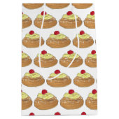 ZEPPOLE Italy Fried Dough Pastry Bakery Foodie Medium Cadeauzakje (Voorkant)