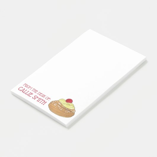 ZEPPOLE Italy Fried Dough Pastry Bakery Foodie Post-it® Notes (Schuin)
